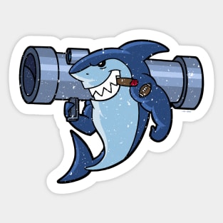 Bazooka Sharks (Worn) Sticker